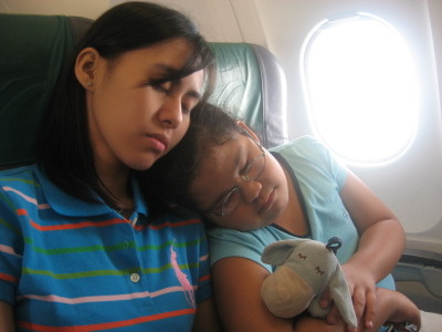 With Ate Gi on the way back to Manila
